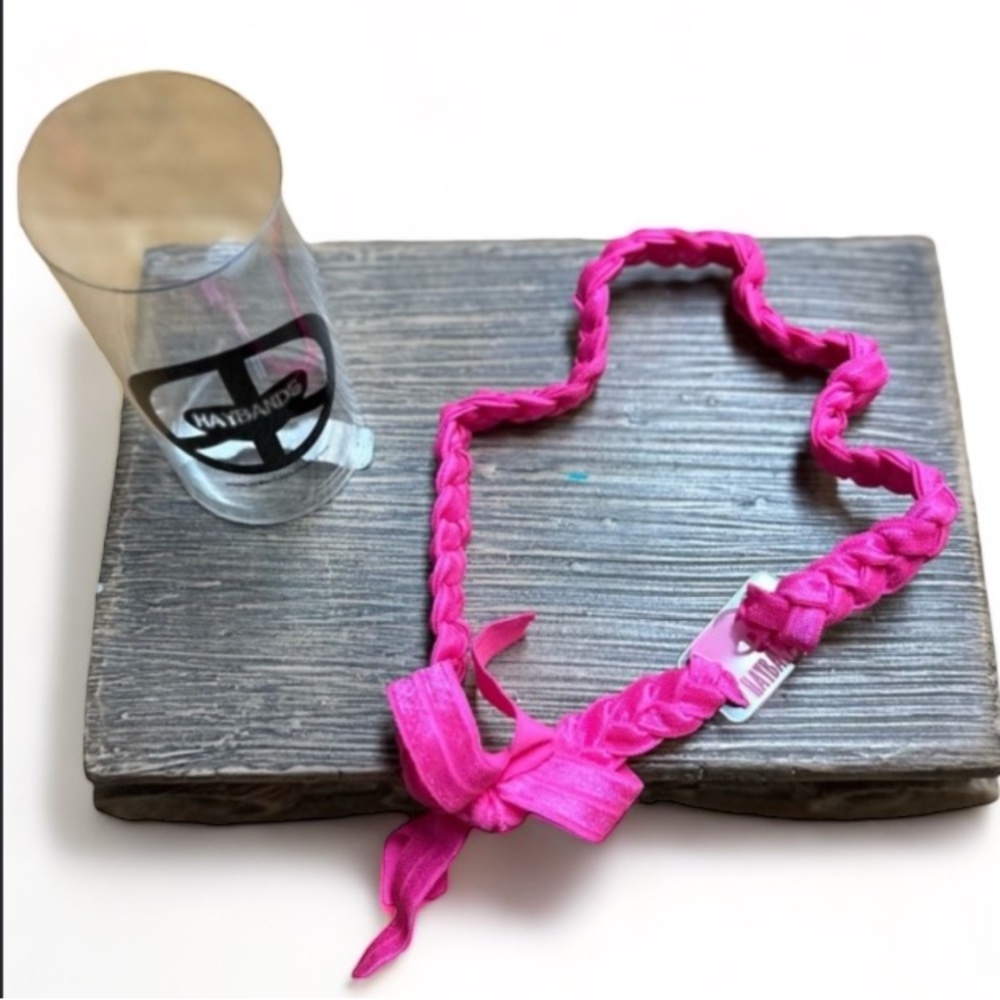Haybands Pink Neon Stretchy Hair Band Ladies Size O/S NWT NEW
